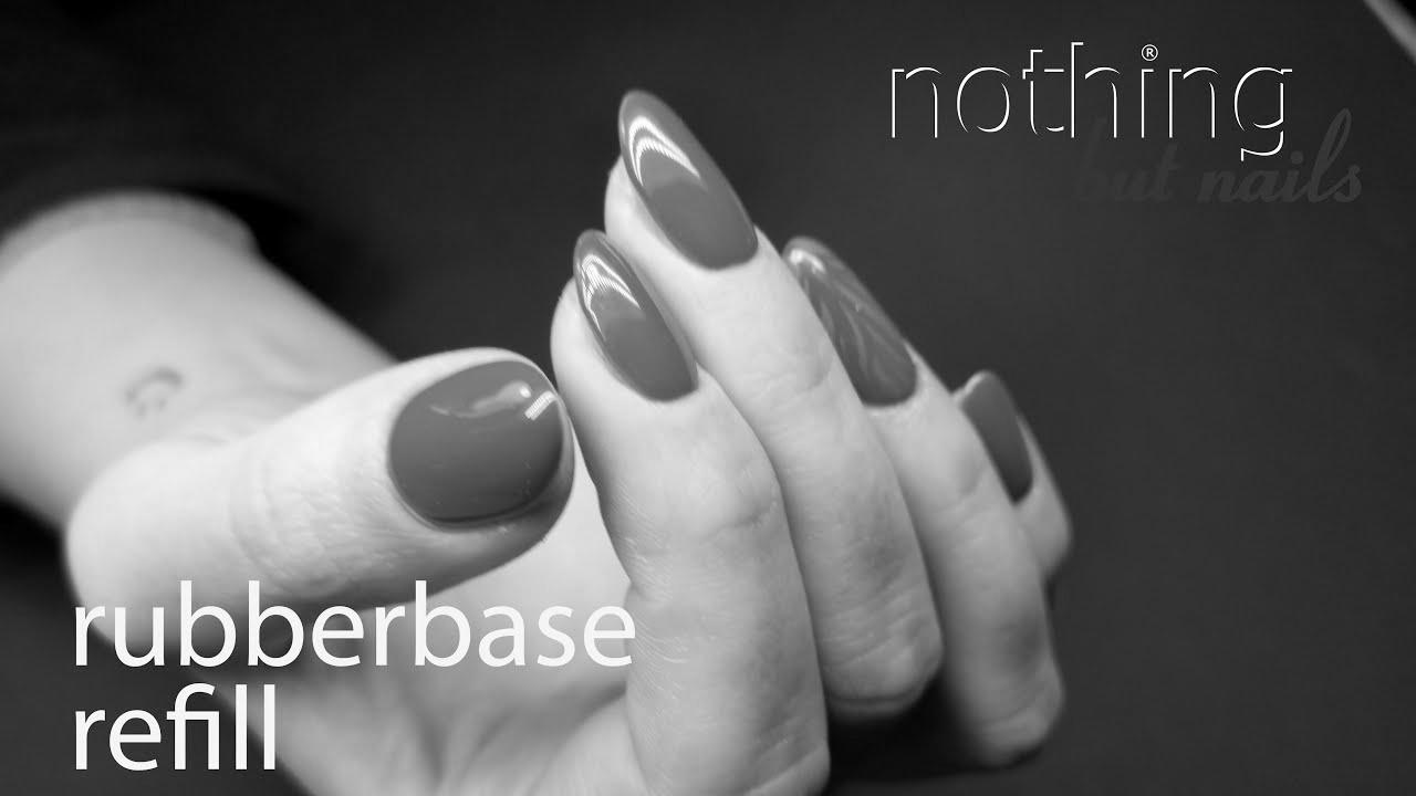 no file approach – rubber base refill – nail design