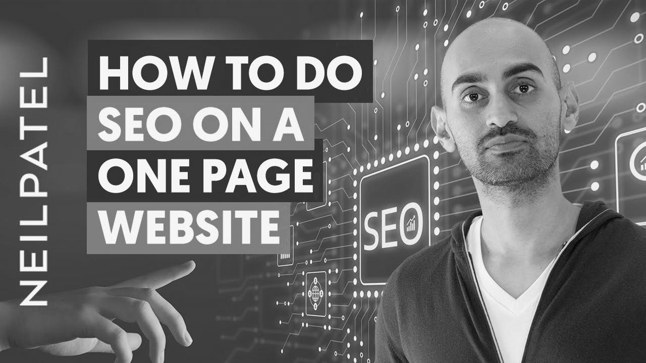 The right way to do web optimization on a One Page Web site