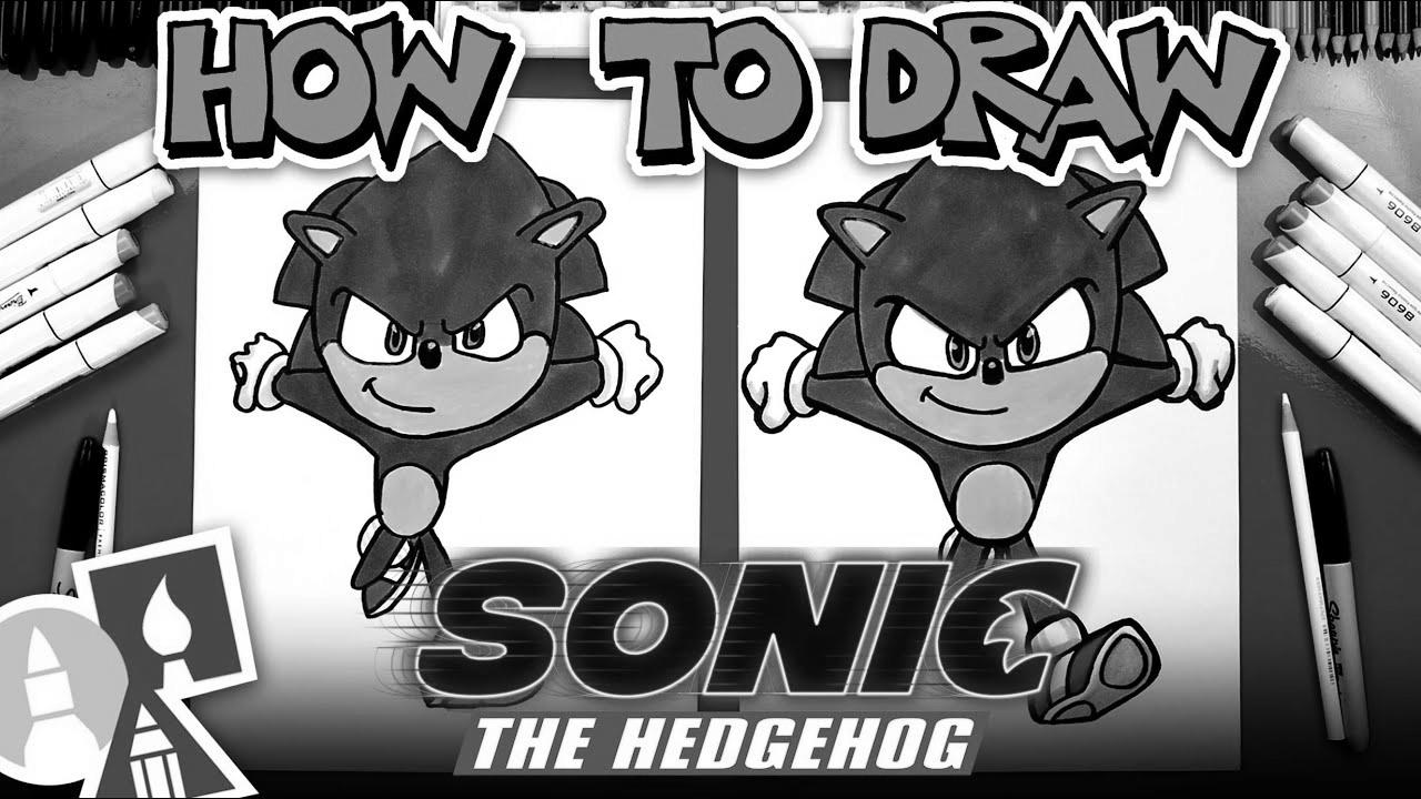 How To Draw Sonic From Sonic The Hedgehog Movie