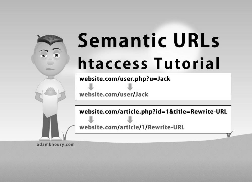 Semantic URL htaccess Tutorial Search engine optimisation Friendly Clean Links Rewrite