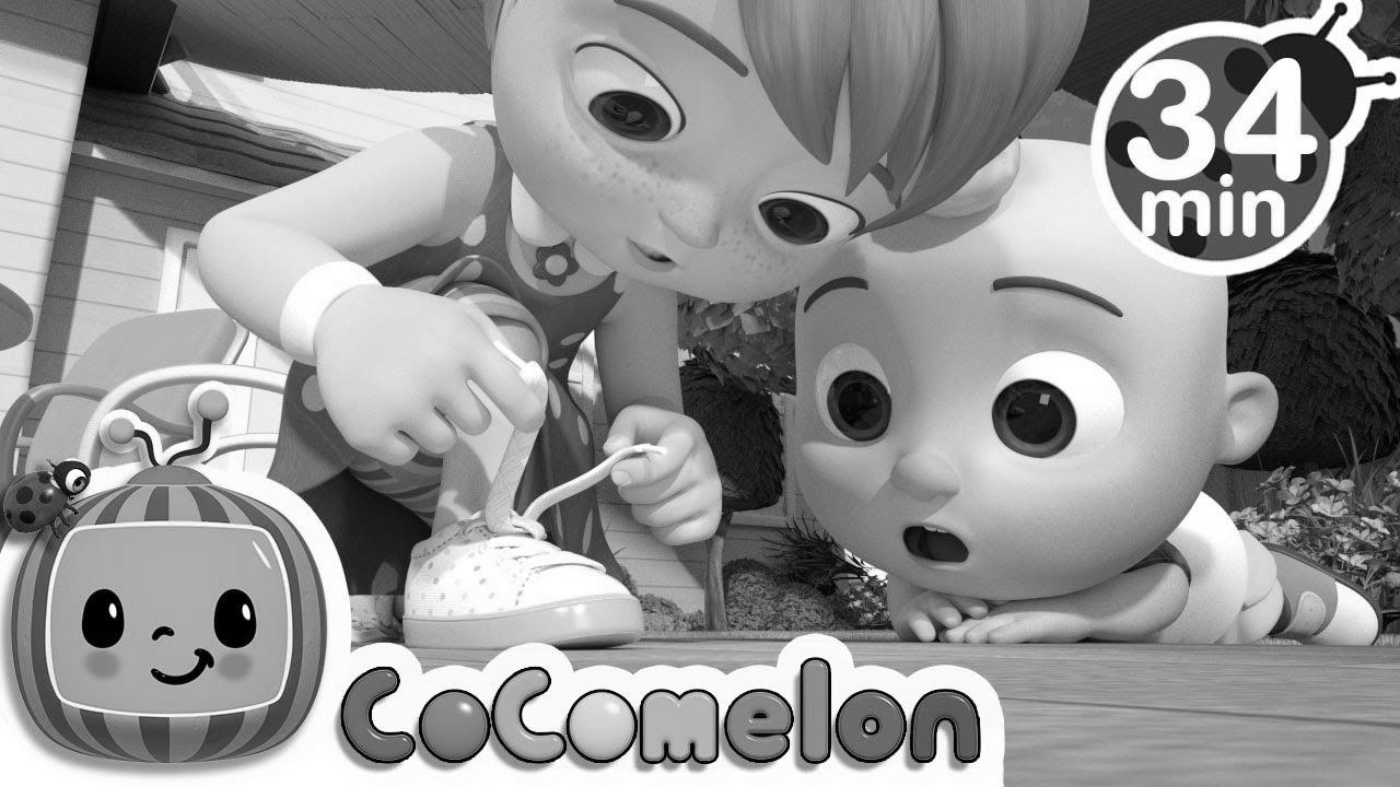 Study To Tie Your Sneakers + Extra Nursery Rhymes & Kids Songs – CoComelon