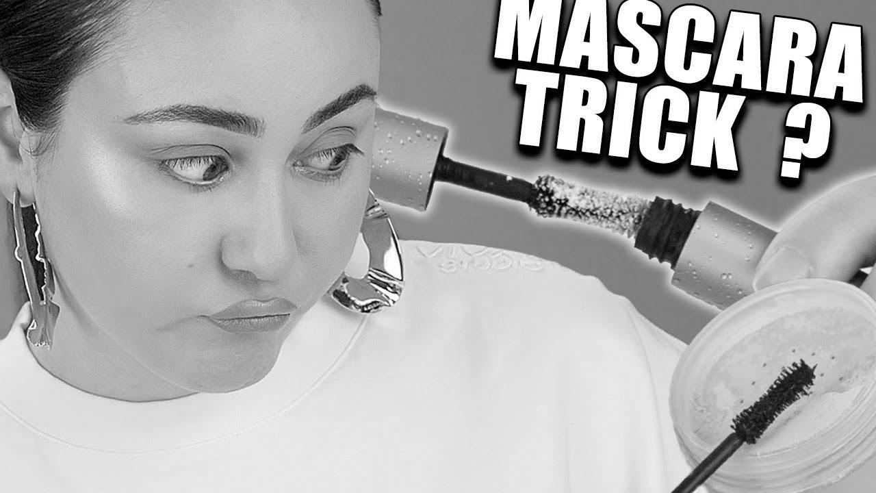 Probably the most violent mascara eyelash hack?  NEVER stamp AGAIN viral make-up method check