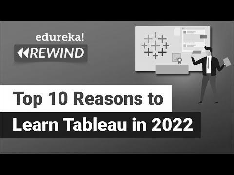 Prime 10 Reasons to Learn Tableau in 2022 |  Tableau Certification |  tableau |  Edureka Rewind – 6