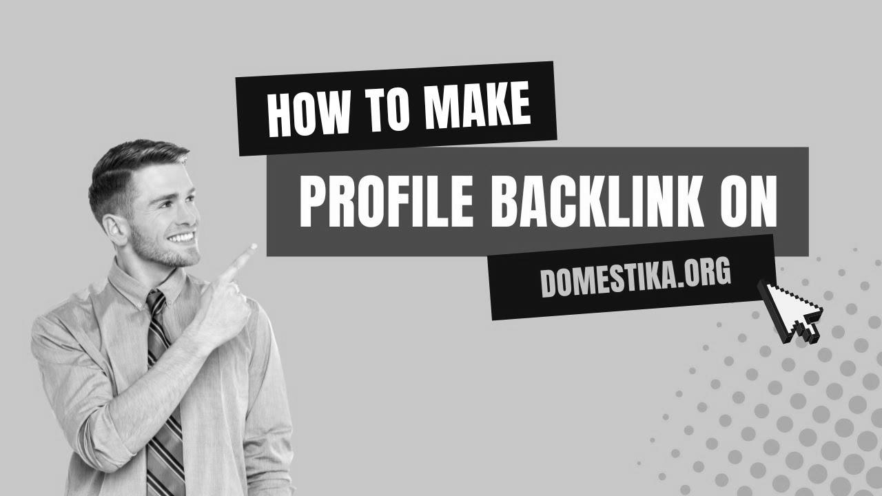 How To Create Profile Backlink on Domestika |  search engine optimisation Link Building |  LinkoBuild