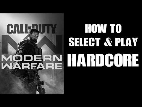 How To Discover, Choose & Play HARDCORE Mode COD Trendy Warfare 2019 Multiplayer PS4 Xbox One